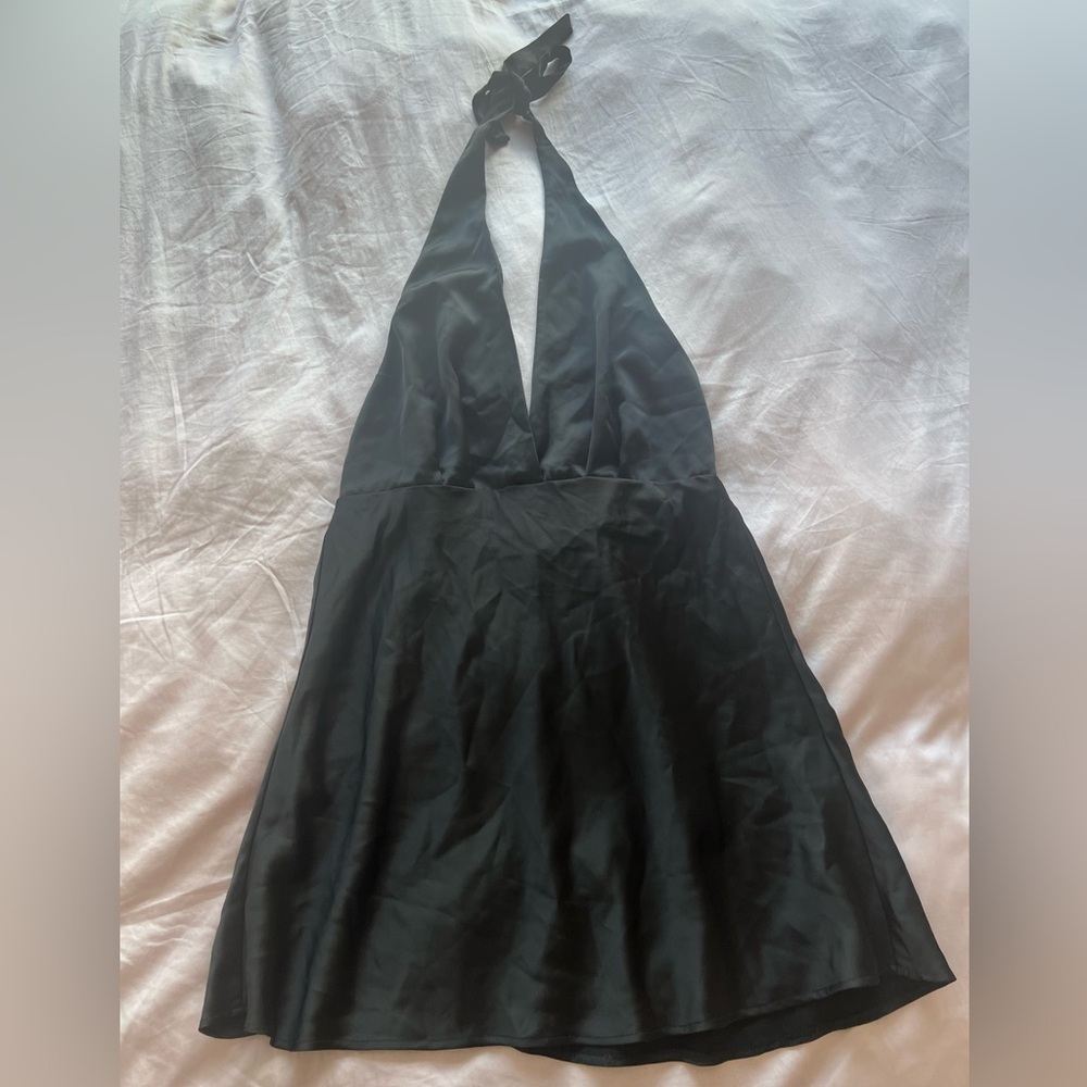 Zara Black Halter Neck Dress
